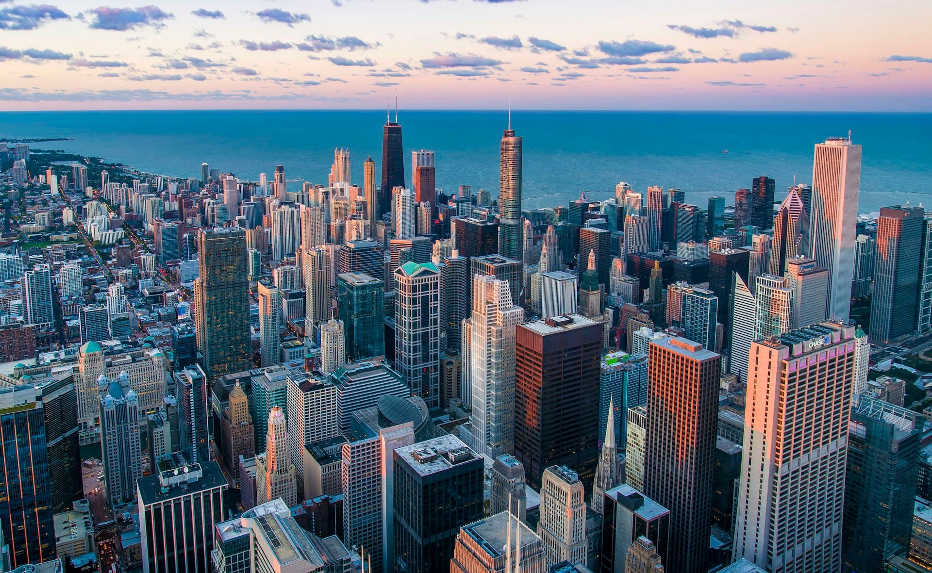 Chicago skyline — private jet charter destination