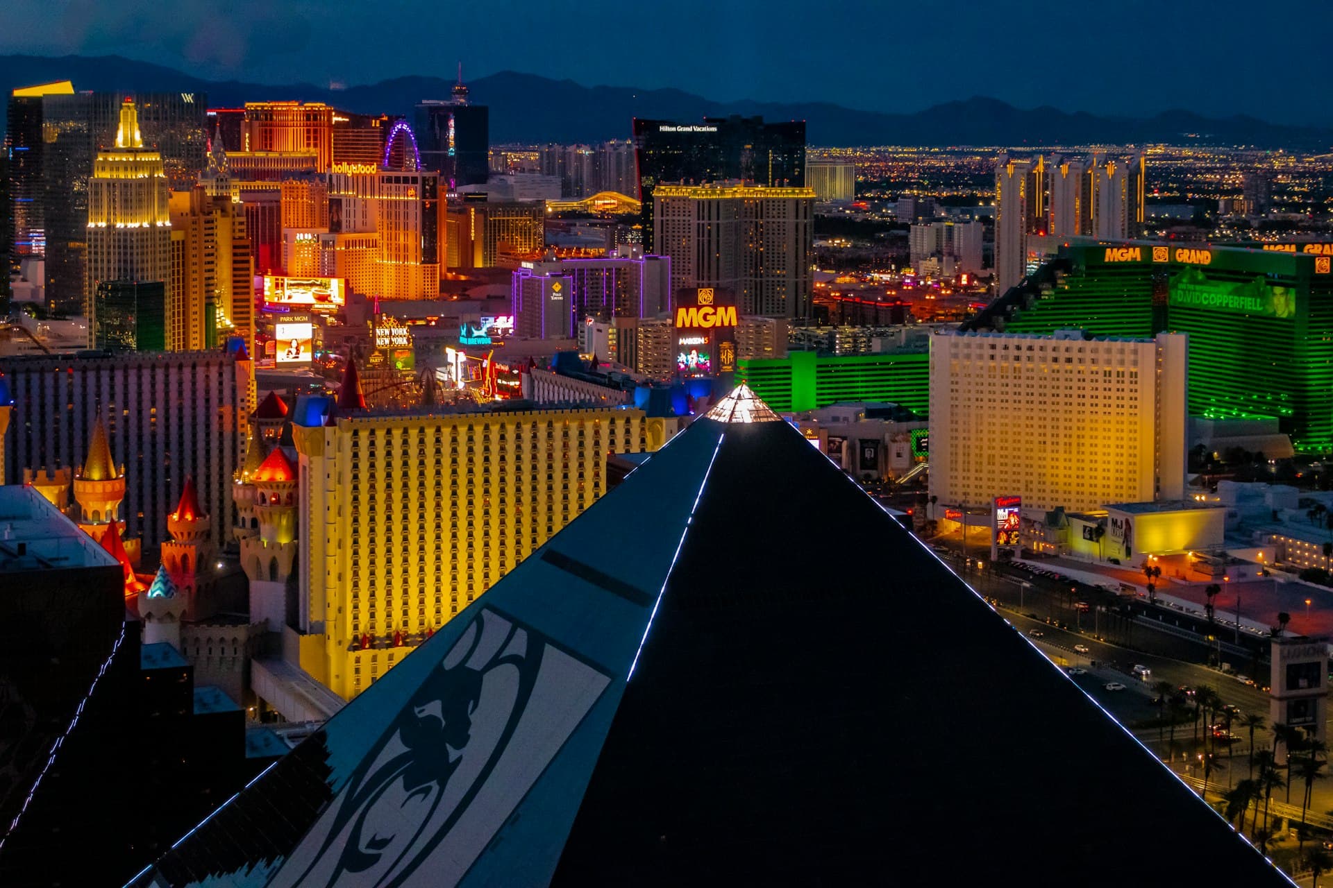 Las Vegas skyline — private jet charter destination